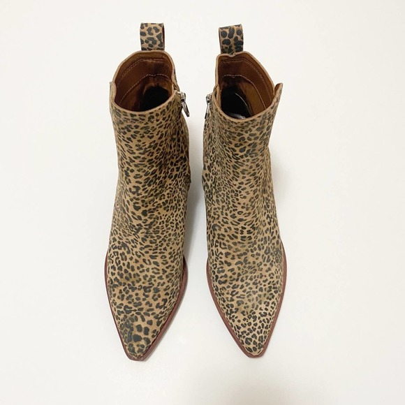 Dolce Vita Serna Leopard Suede Booties - Picture 3 of 10